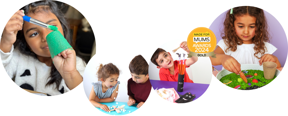 Creative EYFS-aligned craft kits delivered monthly – perfect for kids age 3-7