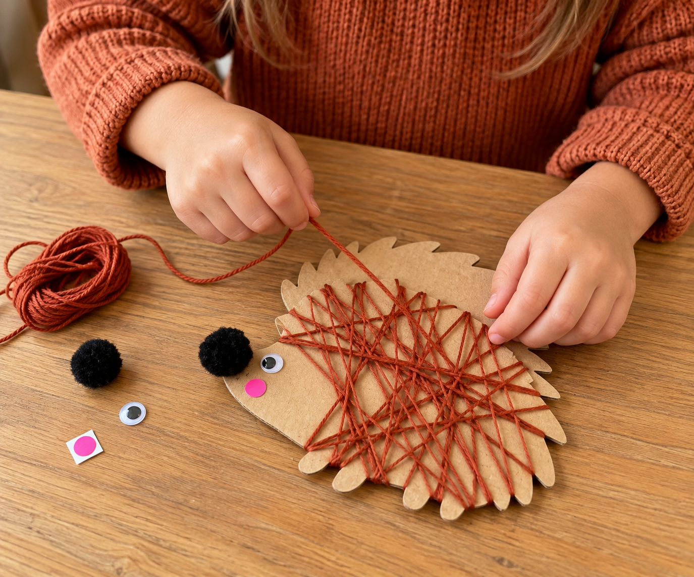 Child Crafting from Forest Kit