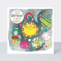 Birthday Card - Space
