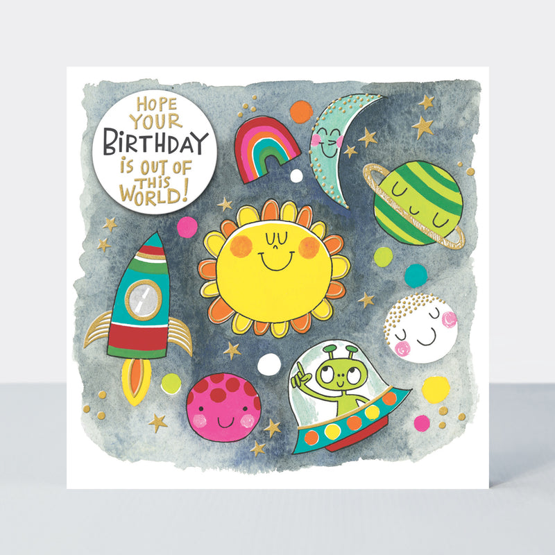 Birthday Card - Space