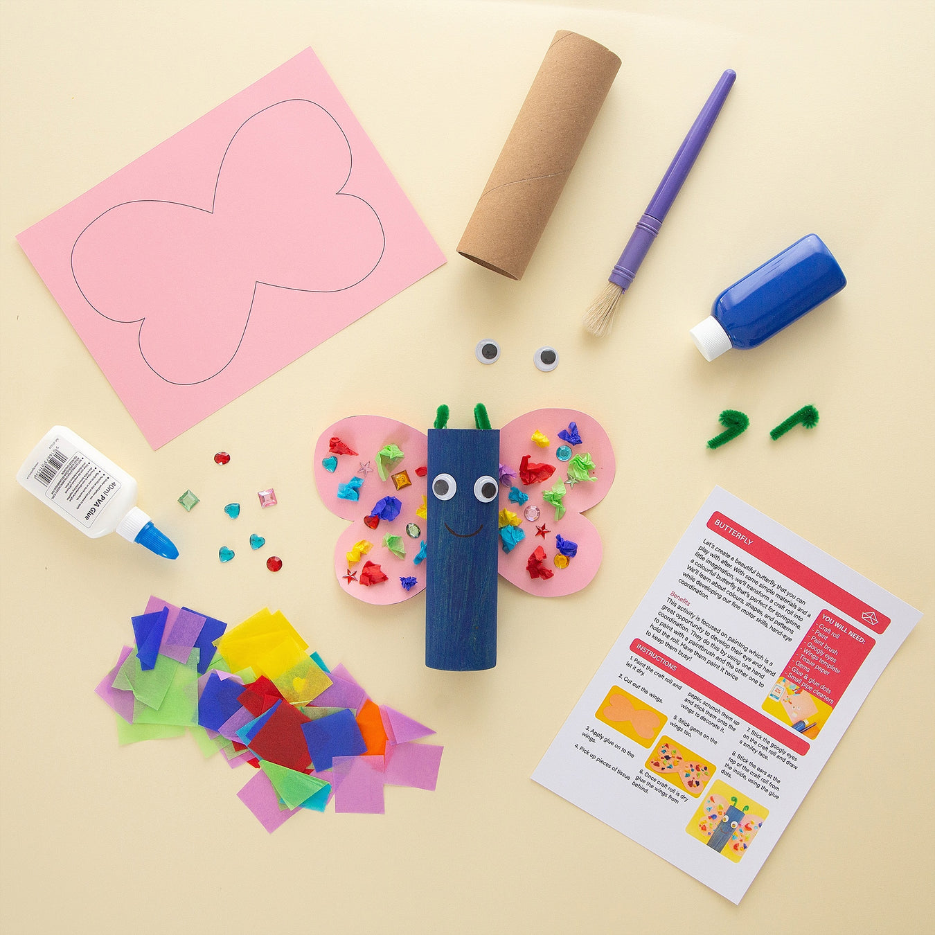 Butterfly activity for children from My Mini Maker
