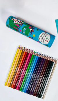 24 Dino Colouring Pencils