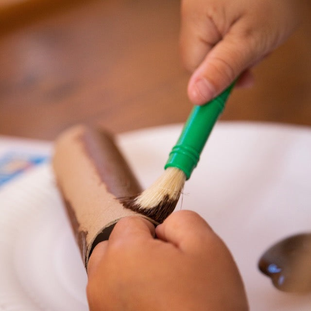 Painting activity for kids from Monthly boxes for kids from My Mini Maker with crafts for kids