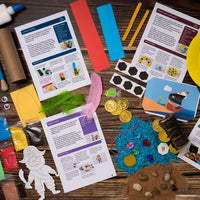 Monthly activity subscription kit for kids