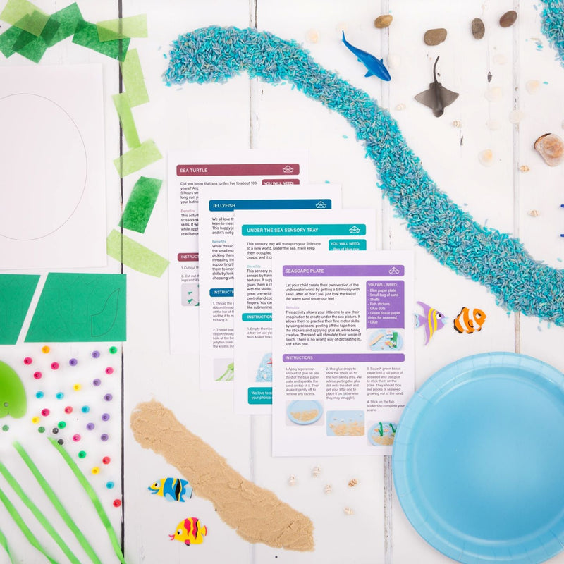 Monthly activity subscription kit for kids